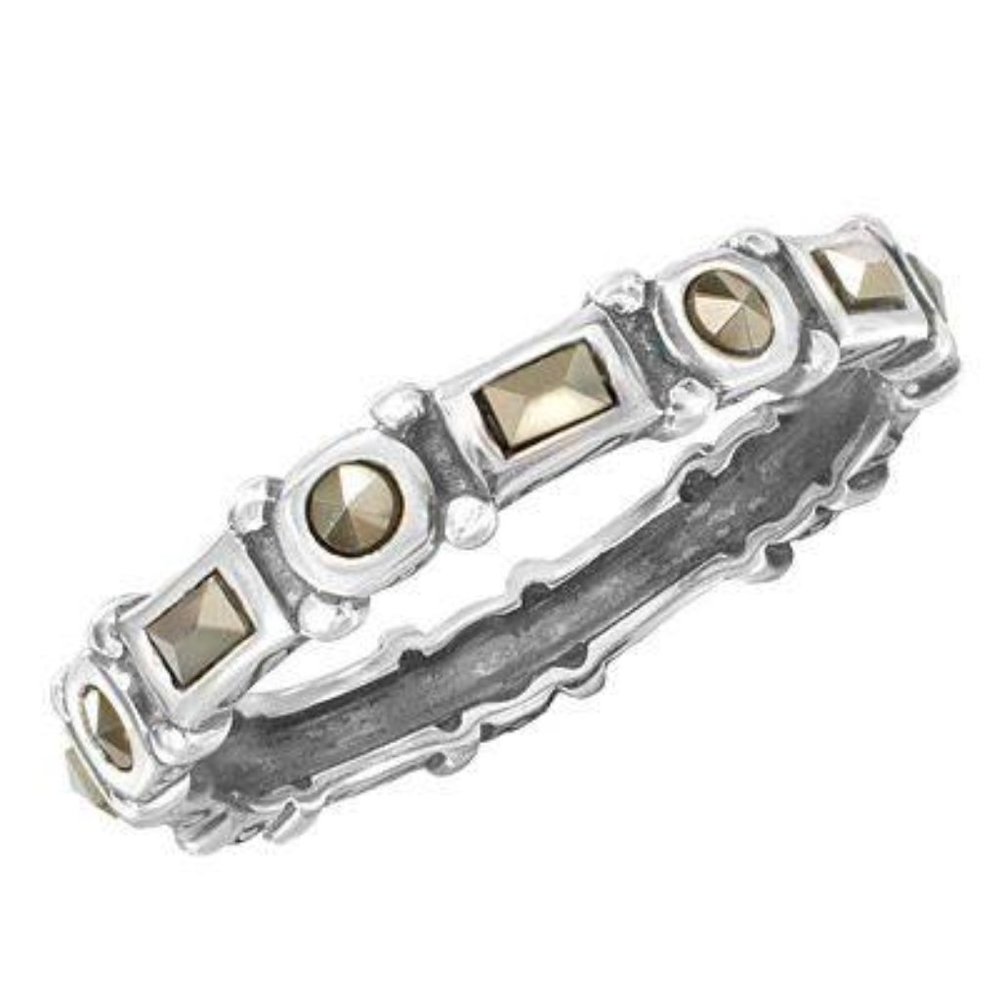 Silpada .925 Sterling Silver and Marcasite Josephine Ring R3000